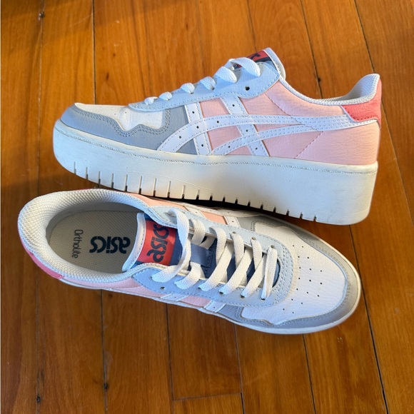 Asics Women’s Japan S PF Platform Sneakers | Size 8 | Pastel Pink and Blue - Picture 11 of 16